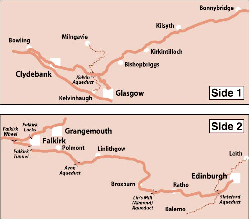 Forth & Clyde and Union Canals Heron Map - Image 2