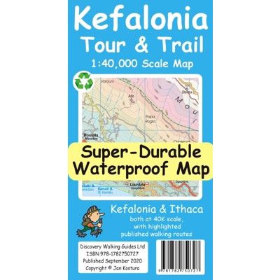 Kefalonia Tour & Trail Super-Durable Map