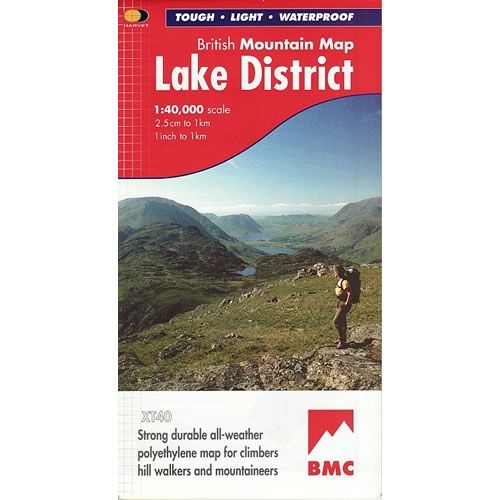 Lake District Mountain Map