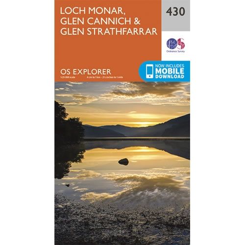 OS Explorer Map 430 - Loch Monar, Glen Cannich and Glen Strathfarrar