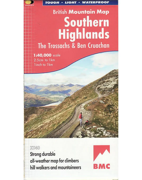 Southern Highlands British Mountain Map